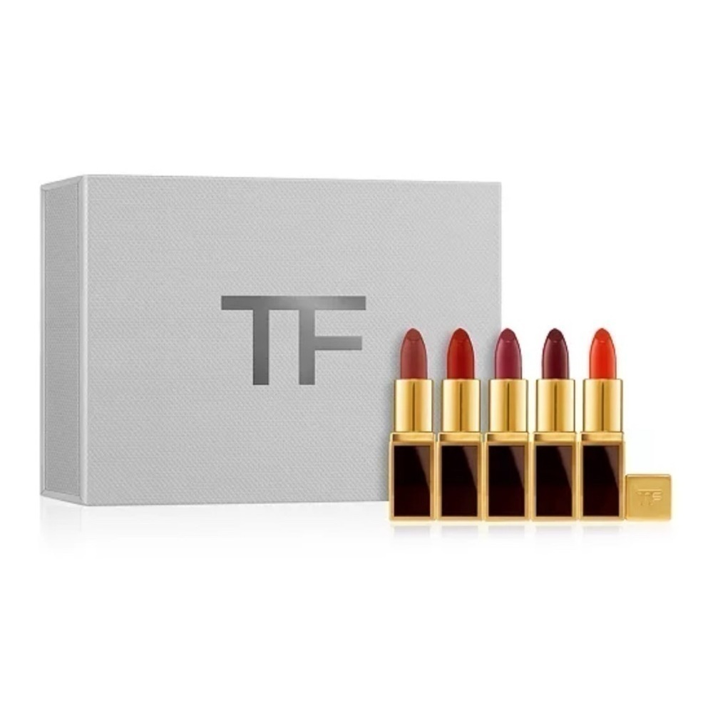 Tom FORD 5-Pc. Lip Color Discovery Collection Matte and Gloss Lipstick Set NEW